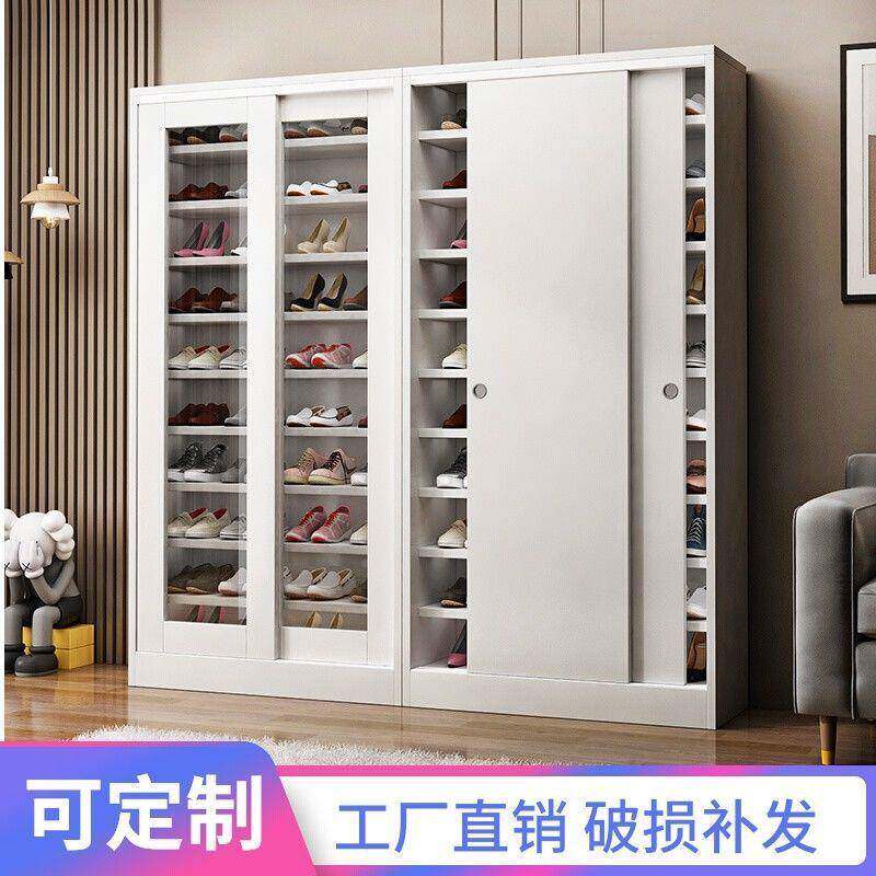 大简LQI易实木装多层家用门口省空收间阳台组纳容量玄关透明推拉