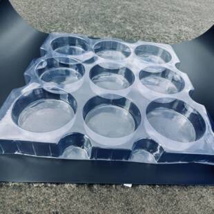 中元 山吸塑胶盘西零托盘托9格圆形吸塑1019盘吸塑件盒珠海吸塑盒