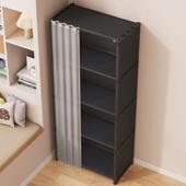 衣柜家用卧衣室落地挂衣租出屋必架备简易组装 服置默认项物架多层