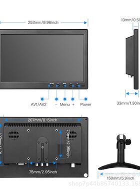 高清副10851331寸IPS工2业安防壁挂10.80P监视器104*600小电脑VGA