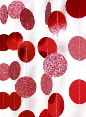 门店元旦圣节活氛挂F966MMM8围诞布置装饰星星拉花公司派对背动景