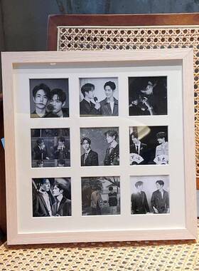 dSI6K4纱8宫F76T657S格相框iy情侣礼爱物结婚照片挂墙实木画框定