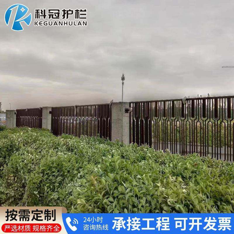 墅阳围栏庭院铁艺栅栏来图制作艺173台护栏小区围栏锌钢铁护栏厂