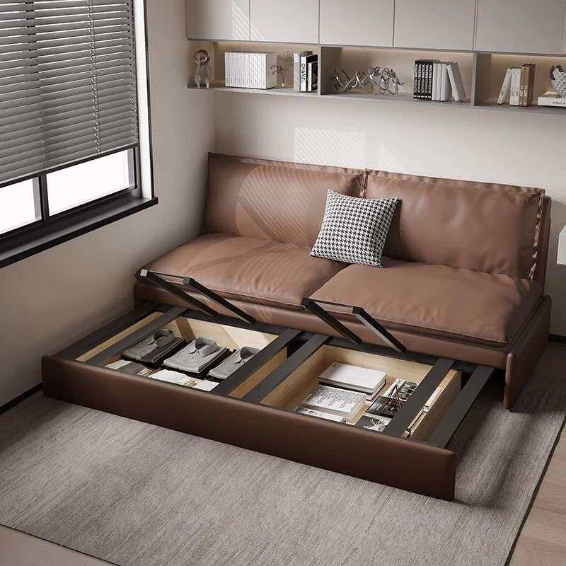 小户型沙发床两用折叠奶油风客厅多功能猫爪布书房单人2026年新款