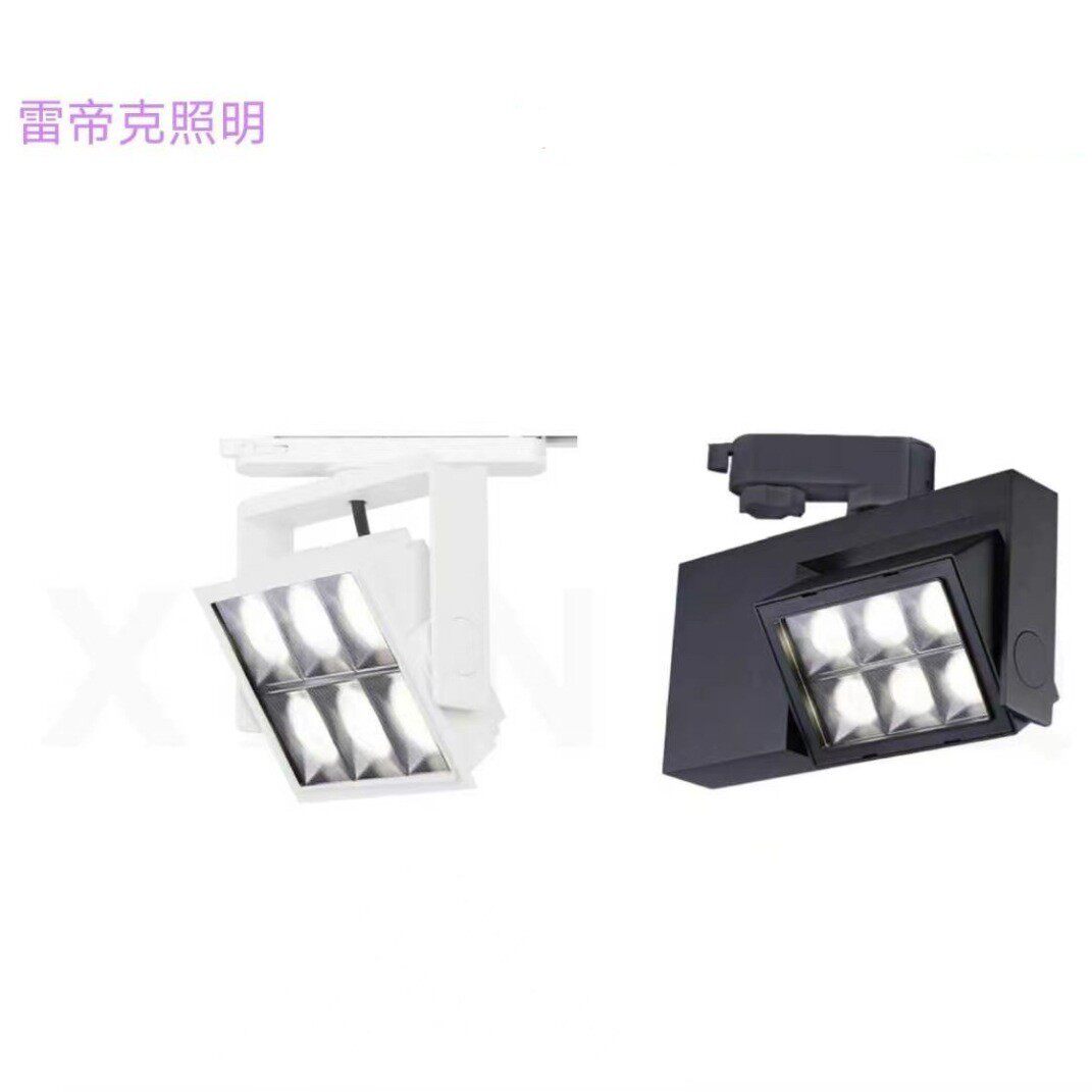 双头轨道led射灯博物馆商超展厅客厅电影创意天花背景单头导轨灯