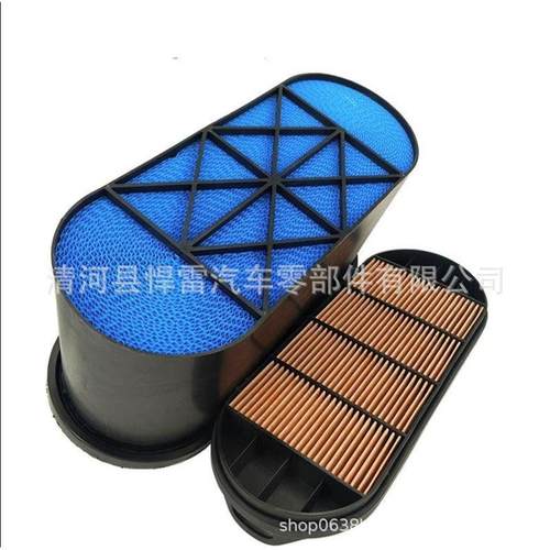 新款适配一汽解放J6p通用空气滤芯解放j6蜂窝空滤1109060-69S-c0