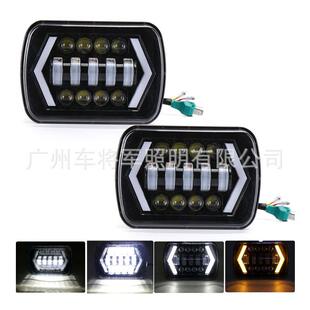 款LED大灯适用于吉普牧马人切诺基213改装前大灯55W远近光头