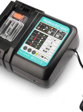 适用牧田makita充电器14V18V工具电池DC18RC锂电池充电器带USB