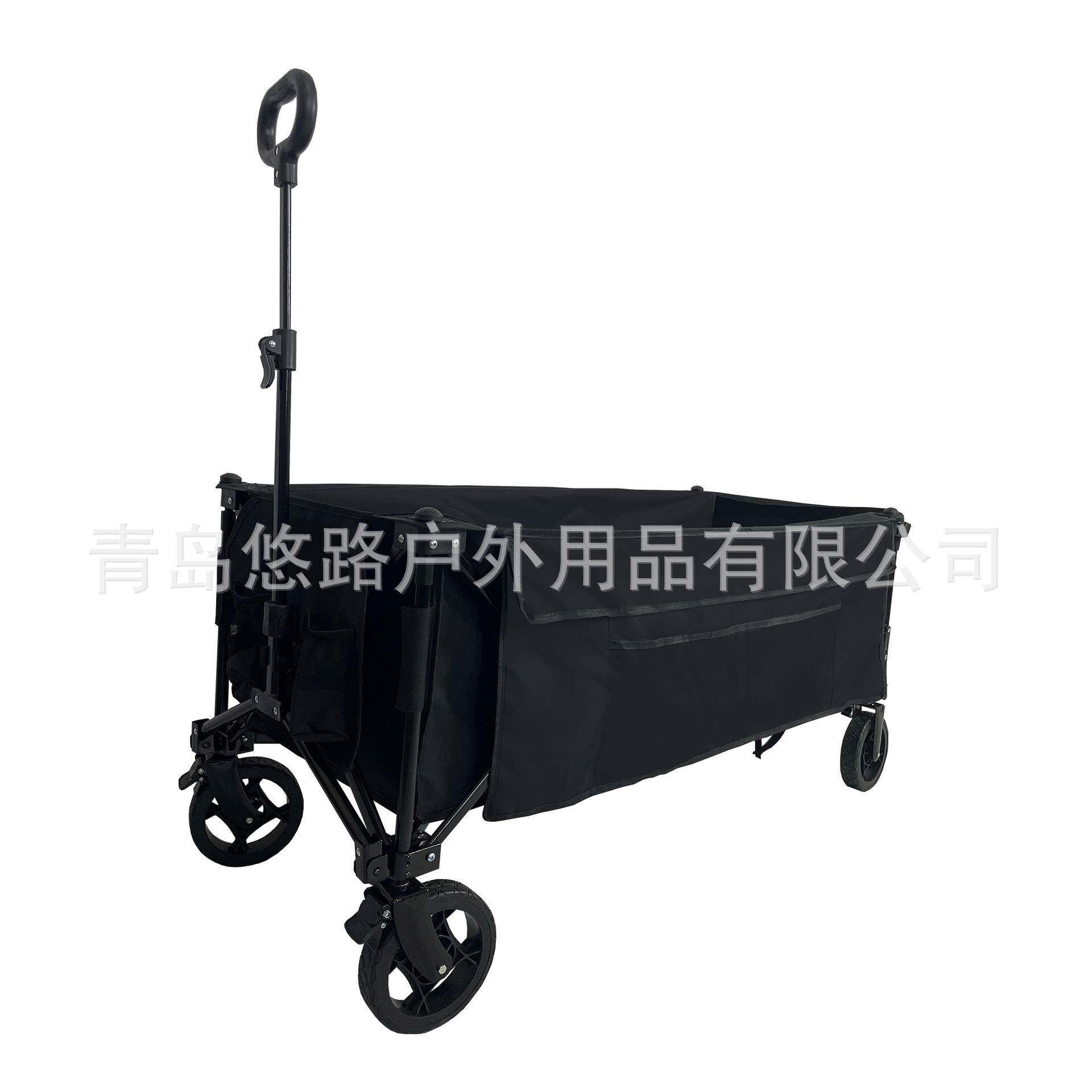 多功能便携式户外营地折叠布兜车聚拢型7寸窄轮折叠推车悠路3019Y