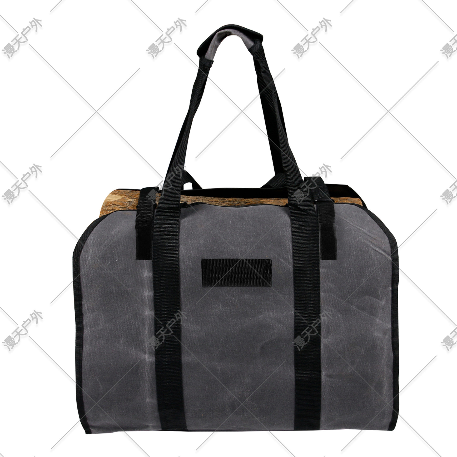 跨境户外防水两用手提湿蜡帆布伐木包防水伐木条logtotebag