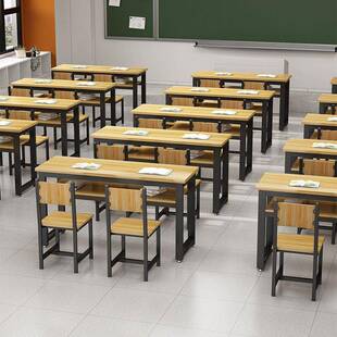 会议室条形桌成人培训辅导班补习班课桌学生桌长方形课桌椅培训班