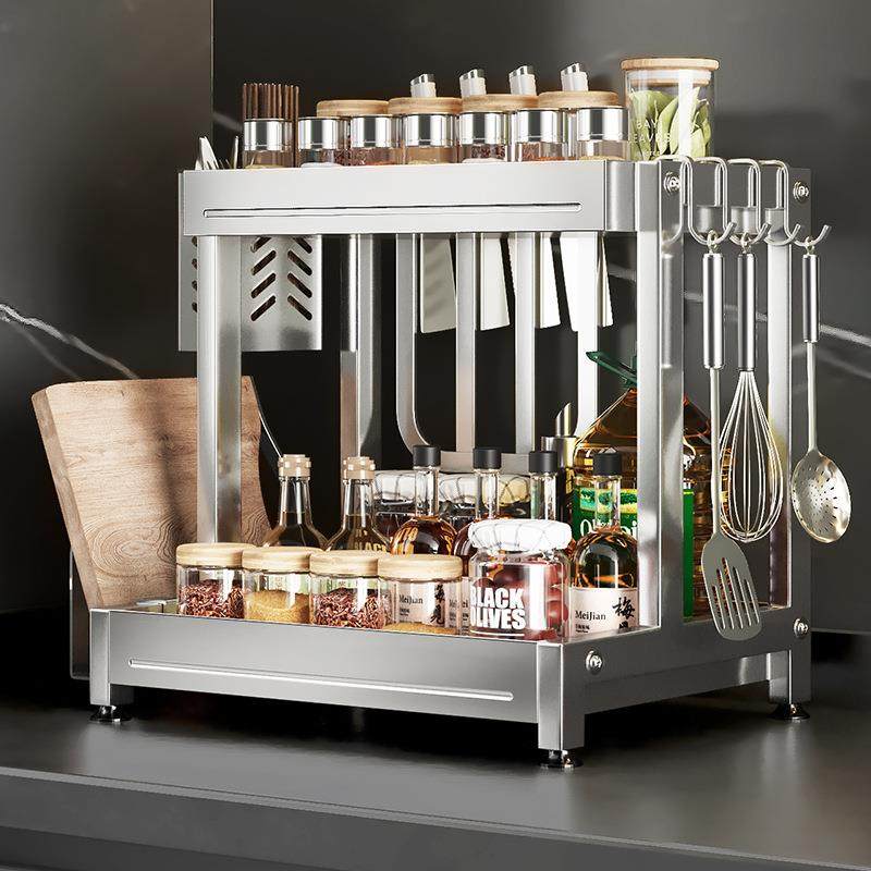 304不锈钢调料架台面调味瓶油盐酱醋收纳架厨房多功能一体置物架,节庆用品/礼品,新娘配件,淘宝优惠券,粉丝福利购,淘宝优惠卷