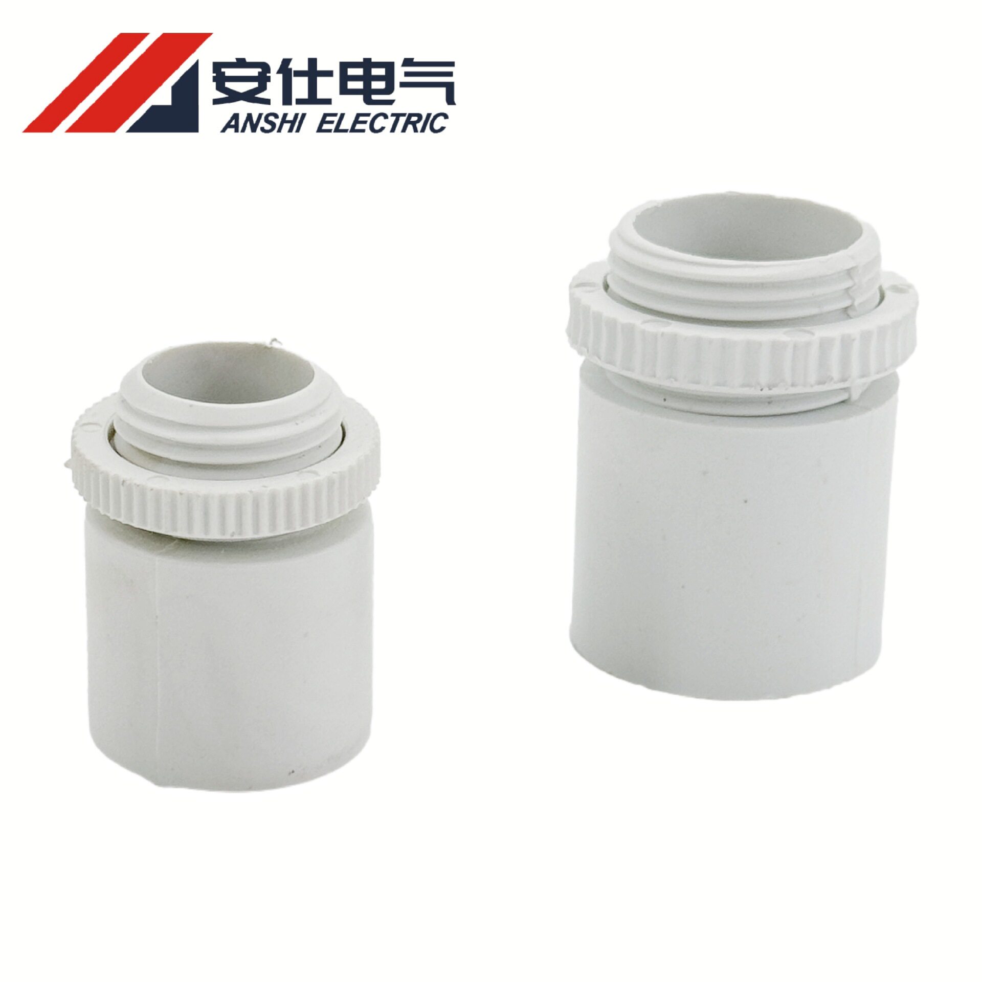 厂家PVC出口澳州管件电工配件20/25/32加厚胶杯梳公MaleAdaptor