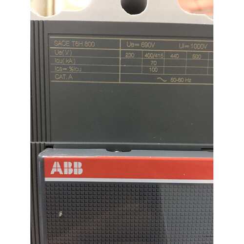 ABB塑壳断路器空气开关T6N/S/H/L800 TMA R