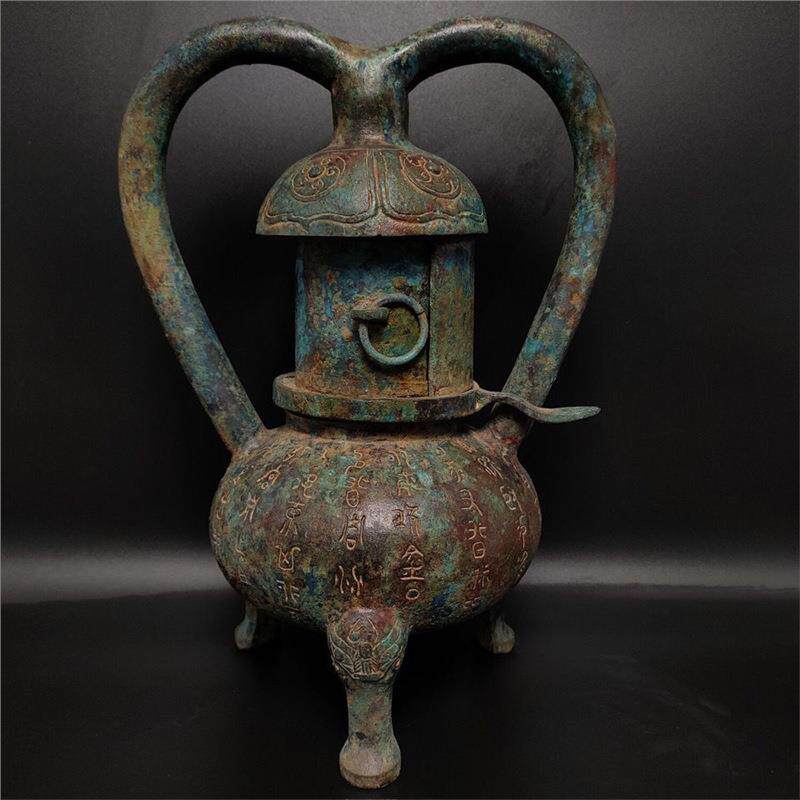 铜祥德工艺西汉铜灯铜灯古青铜器灯具系列工艺品摆件南京博物馆