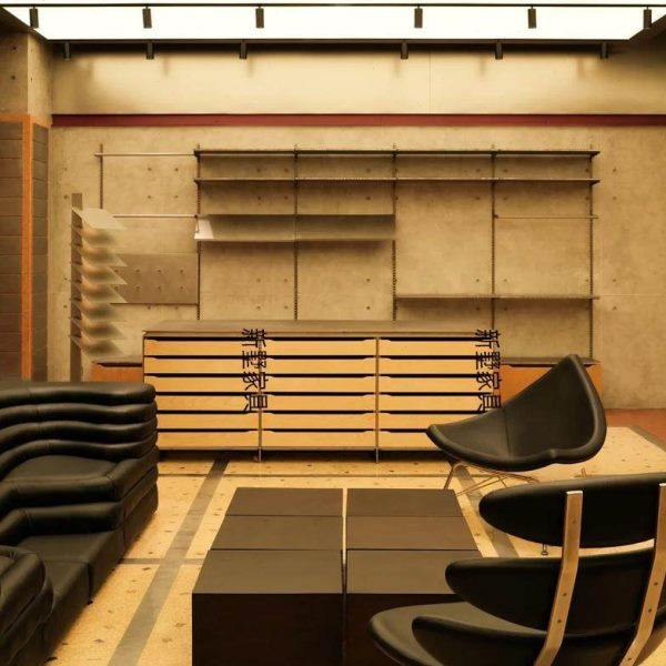 桦木展示柜工业风多层置物架落地式书架陈列架收纳柜桦木书柜书架,住宅家具,家用陈列柜,淘宝优惠券,粉丝福利购,淘宝优惠卷