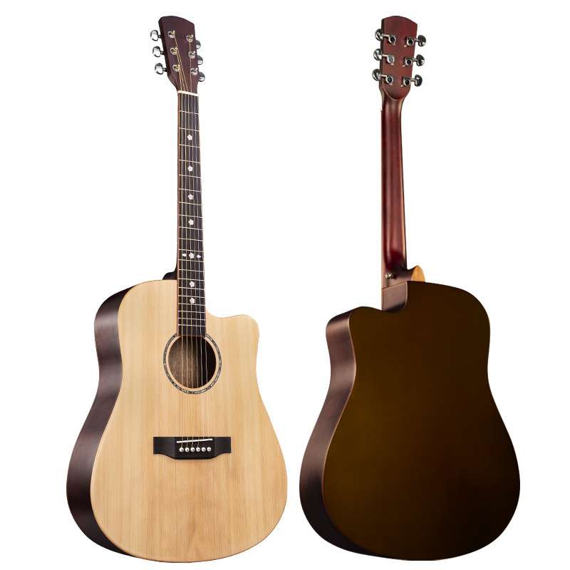 单板吉他41寸民谣吉他缺角初学者学生入门自学木吉他guitar新乐器