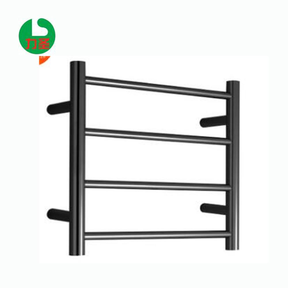 201304不锈钢发热毛巾架电热毛巾杆黑色圆管浴巾烘干器4杆