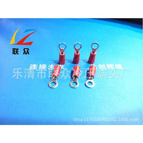 圆形预绝缘端头RV1.25-4SO型端头1.5-4冷压端头线鼻子