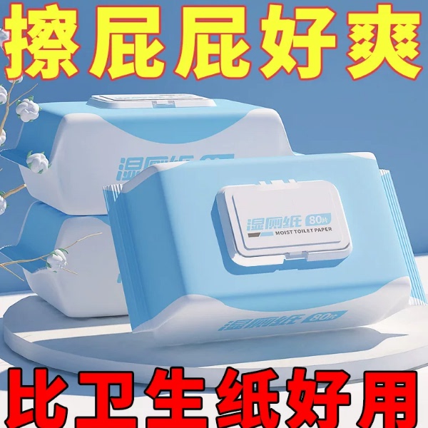 天降1元！湿厕湿巾80抽