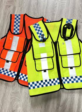 多功能反背心交通路政执勤安反光马甲字TPD光骑行全服可印衣包邮