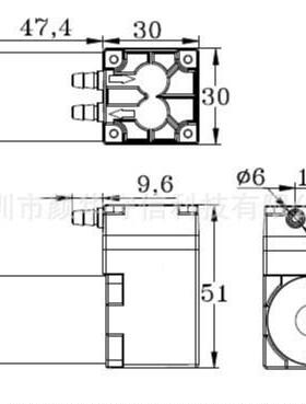 微型真空泵微抽气型泵直流真空泵直流抽气0泵Z312-5ZX312-5003-37
