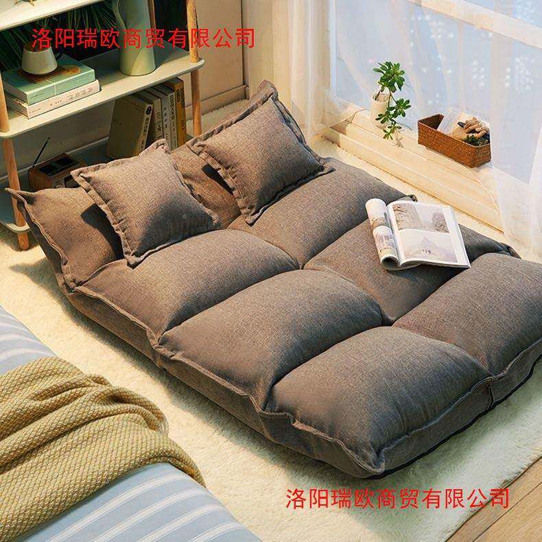 榻叠榻米懒人折叠发日卧室阳台小户00沙型双式人地上可折沙发床两