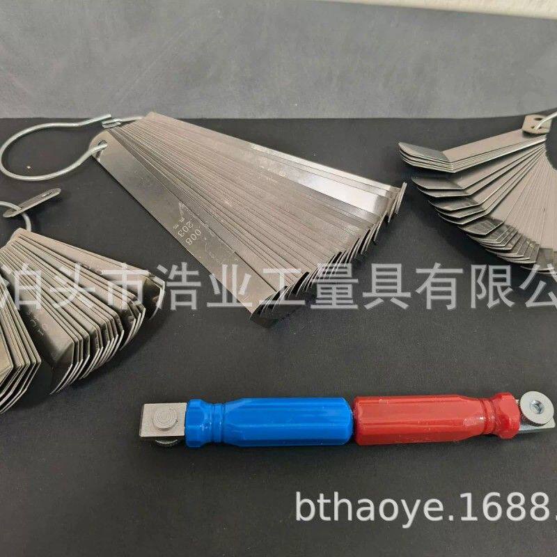英制磨头塞规厚薄规串联把手重型卡车气门间隙调整专用塞尺4P套装