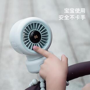 新儿车风扇家用摇头婴风扇户款 外便携爪鱼小台扇桌965面风扇礼八
