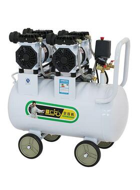 高压活塞式空气机无0油小型JR552D-5枪便携移动木工钉喷漆空压机j