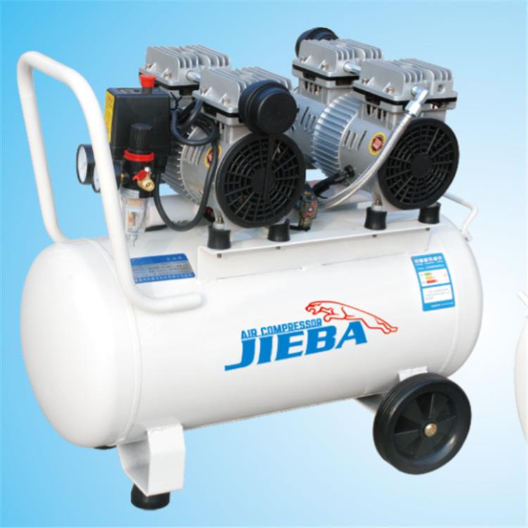 双机头小型高压气泵空压机220JB50Av音霸杰静无油木工喷漆便气携