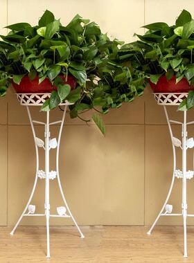 式铁艺欧14975阳台客厅地绿面置物室内萝吊篮花盆架花架子多层特