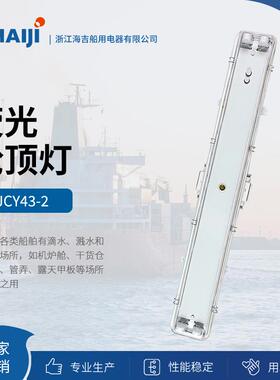 直销船用灯具防水荧光舱顶灯JCY23/33/43-2EF防水船用灯具