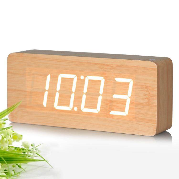 现货LED木头钟创意木质钟数显座钟智能声控木纹电子闹钟厂销,机械设备,其他机械设备,淘宝优惠券,粉丝福利购,淘宝优惠卷