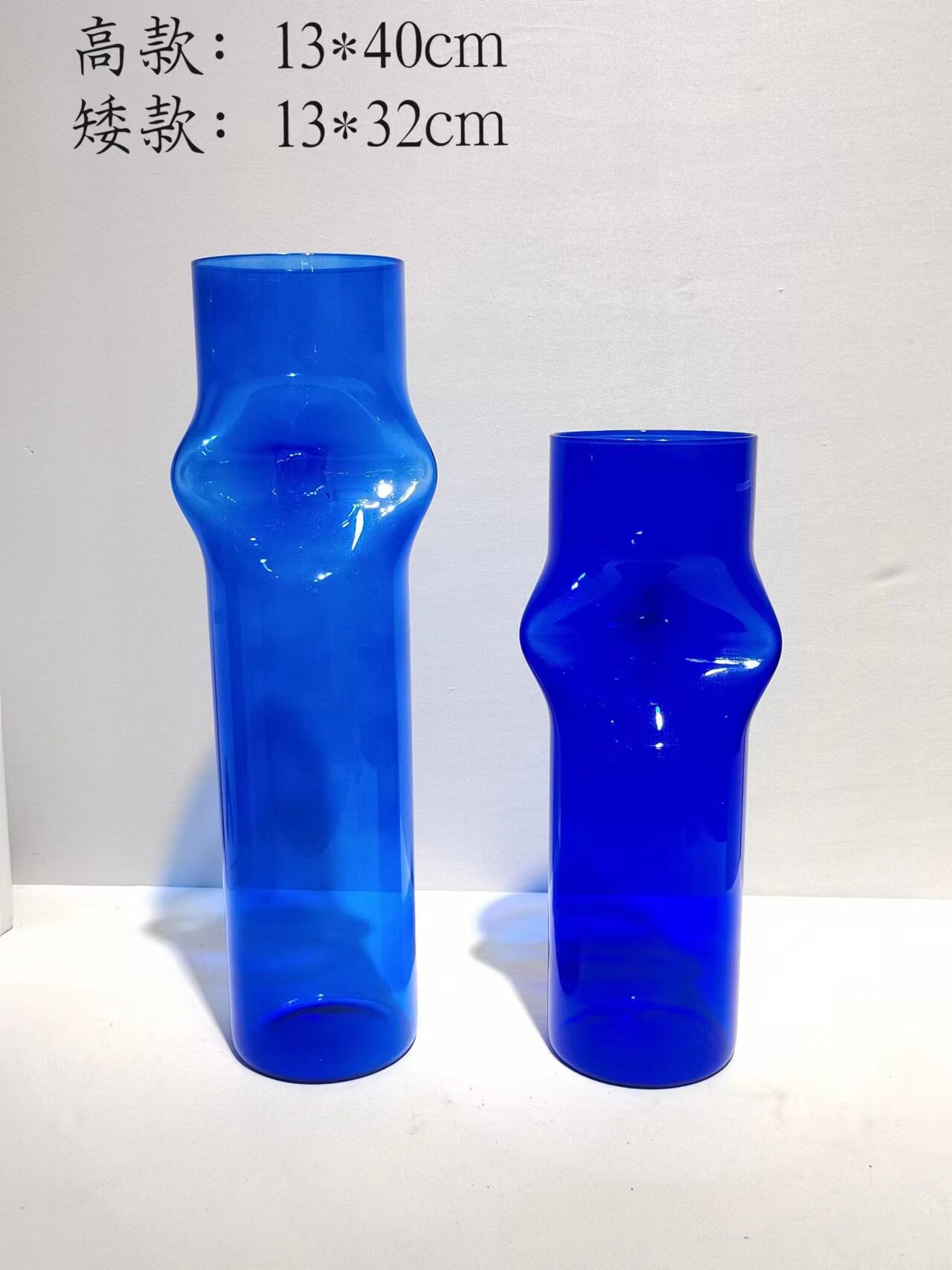 现代简约电镀茶色玻璃花瓶摆件家居样板房餐厅桌面装饰摆件图片