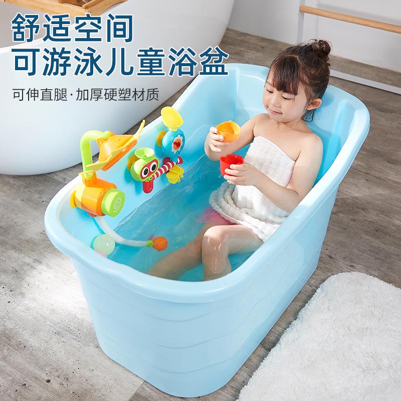 婴儿浴盆宝宝洗澡盆多用家用加厚儿童洗澡神器可坐躺包邮