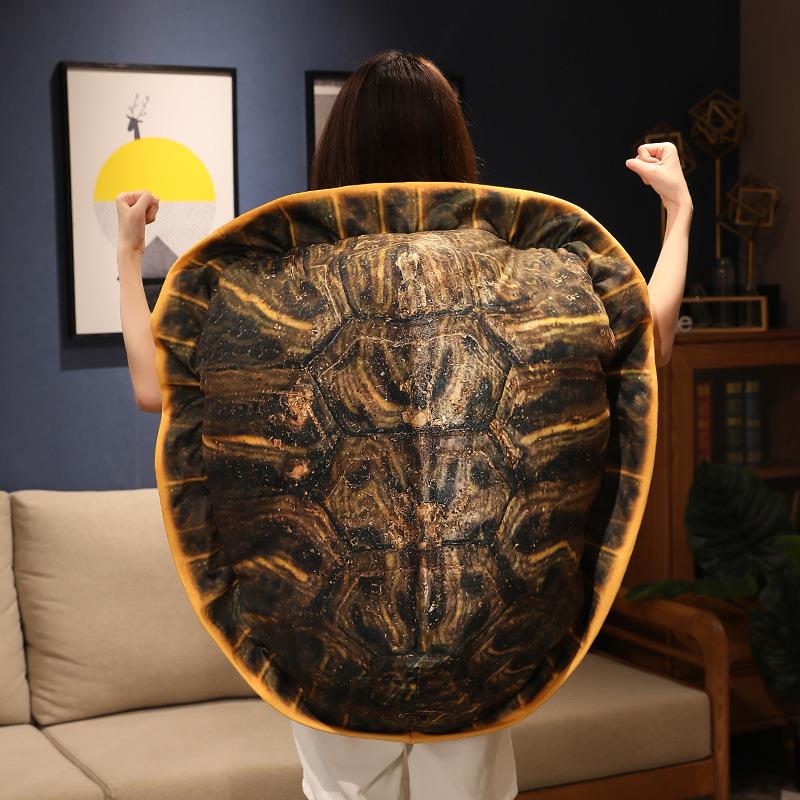 仿真人穿搞怪乌龟壳抱枕可穿戴睡觉神器玩偶毛绒玩具衣服王八龟壳