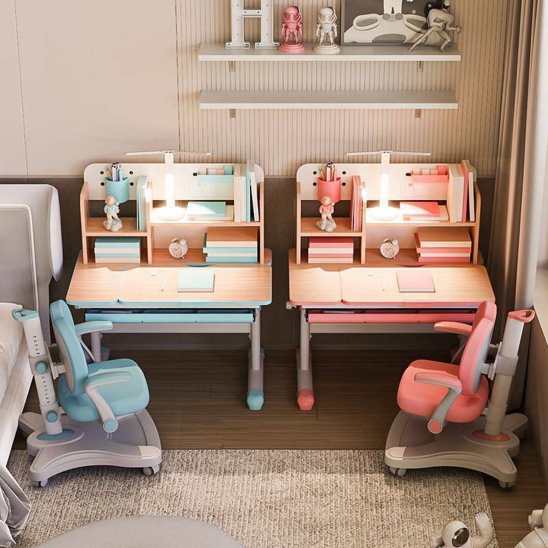 儿童学习桌书桌小学生写字作业桌子可升降家用组合套装女孩写