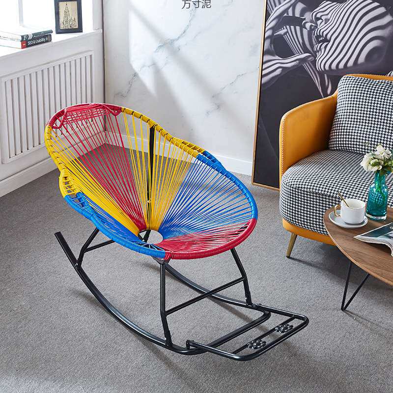 摇椅家用摇摇椅懒人可躺摇椅午睡躺椅阳台椅逍遥椅儿童藤椅休闲椅
