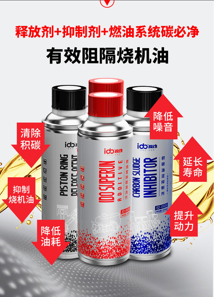 免拆治理烧机油/油泥清除剂/活塞环除碳抑制剂/喷油嘴燃烧室除碳