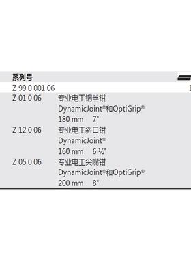 德国Wiha威汉26852Z990010握06电工钳件套绝缘3把