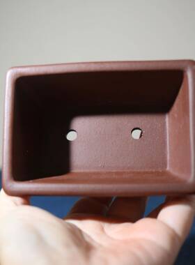 紫砂花盆景盆手工盆盆古典中国tb-97589风刻绘小微张型盆抽角小方