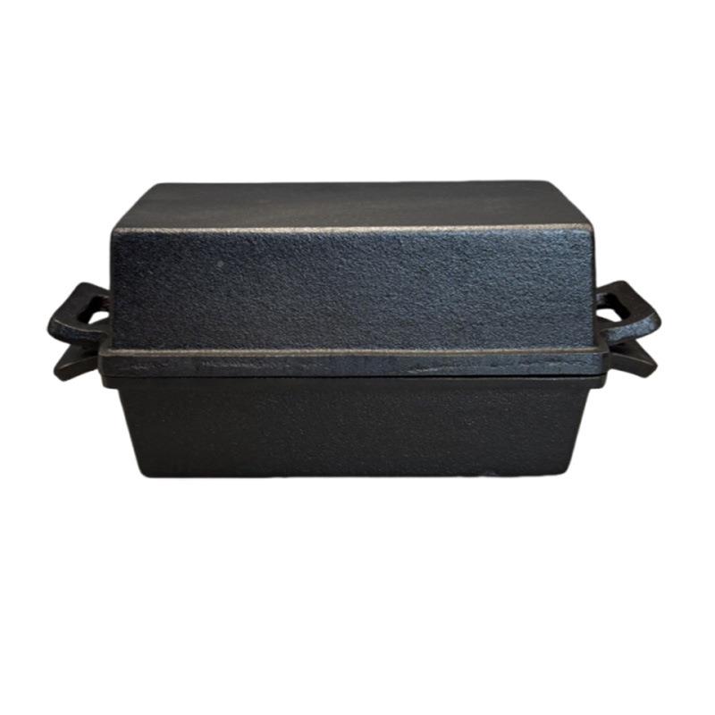 铸面包包形盒长方铁面包锅-双耳欧式面包模具烤面工具