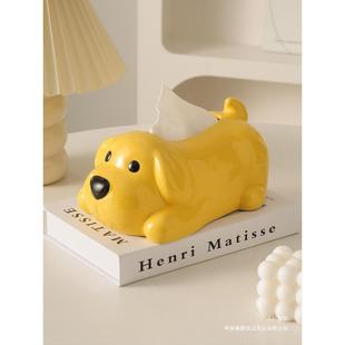 巾陶瓷纸巾盒爱奶油风客厅抽272纸家用茶盒几感纸可抽盒子餐纸盒