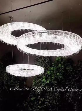 意晶大利复式楼埃及水吊灯轻奢客大墅厅别65590设计师餐厅艺术酒