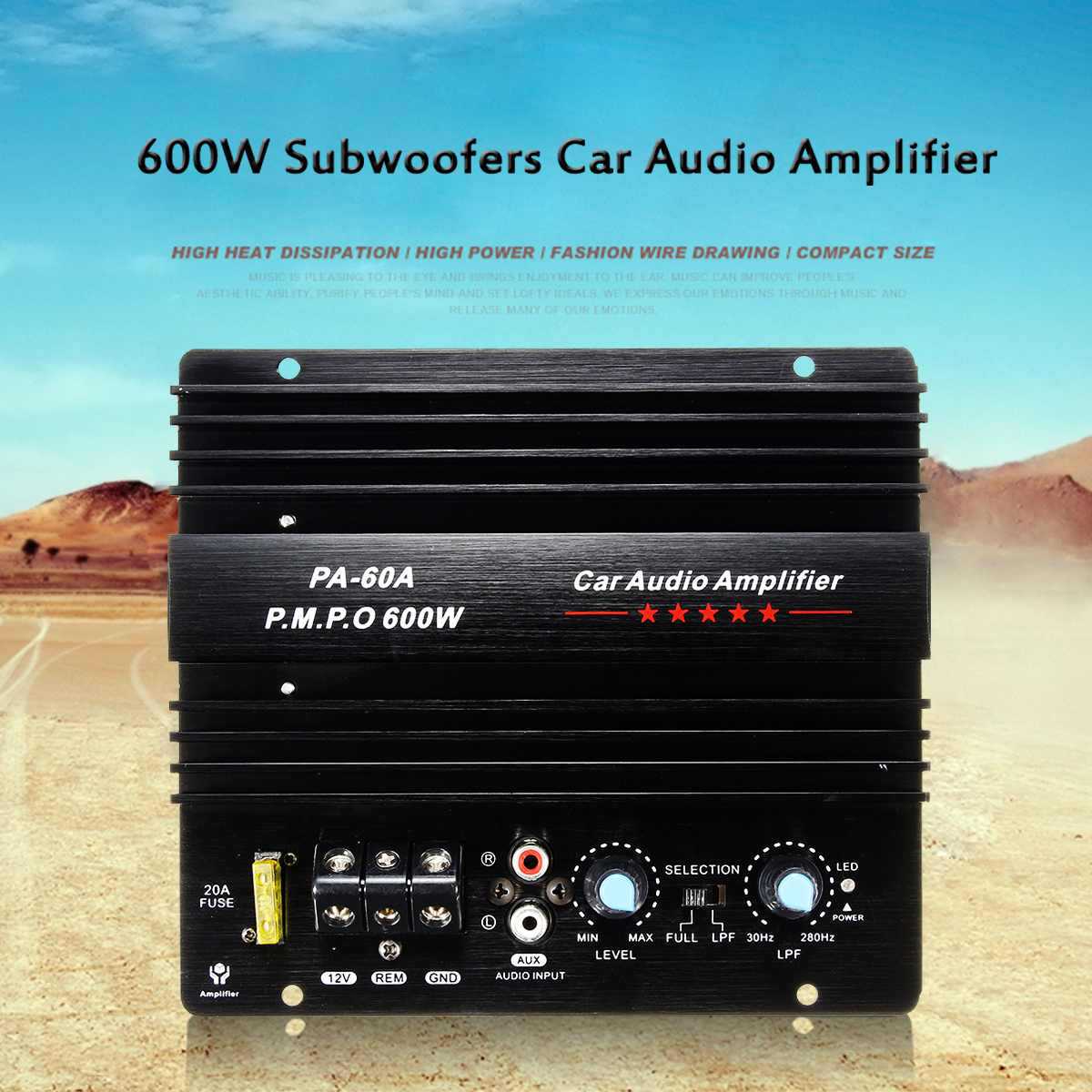600W汽车低音炮大功率功放板车载音响12V车载功放机PA-60A