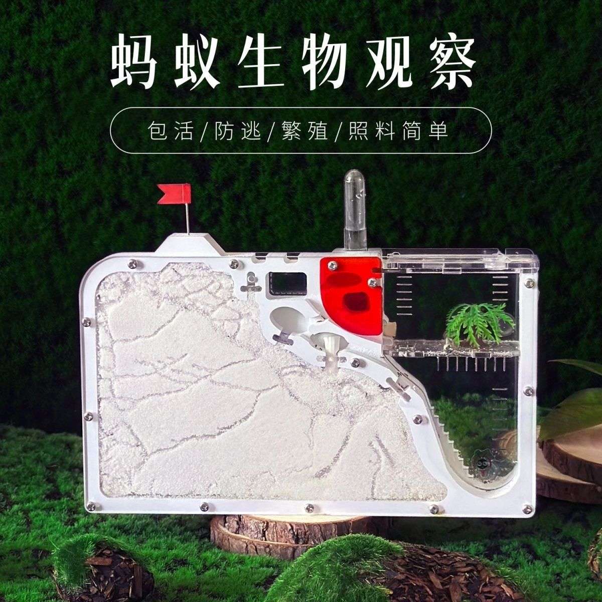 蚂蚁城堡 蚁巢亚克力沙巢送蚁后学生观察箱蚁巢室屋庄园家园