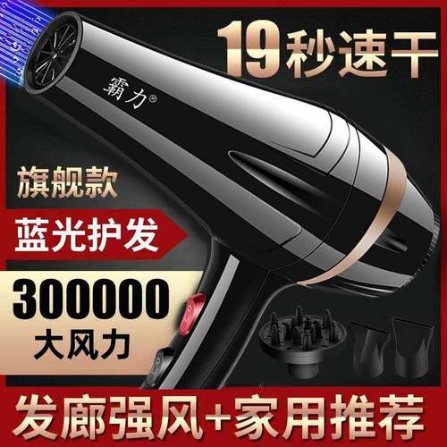 吹风机大风力发廊大功率电吹风筒理发店家用蓝光负离子护发静音