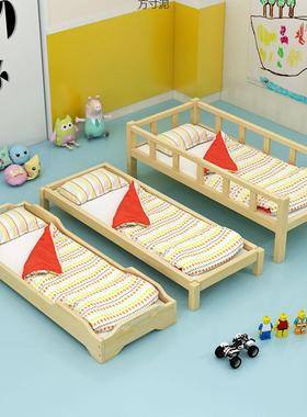 床幼儿午睡床午BDL休小学生叠叠园托管班午托童带护栏实木专儿用
