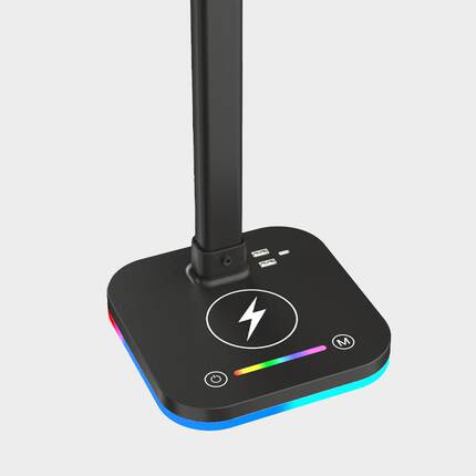 七彩底座作双头台灯智能触摸节调光灯LED阅读台灯照调88331明学习